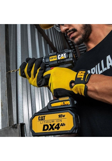 Cat DX13.1 18 V 4.0 Ah Li-ion 80 NM Çift Akülü Kömürsüz Profesyonel Şarjlı Darbeli Matkap