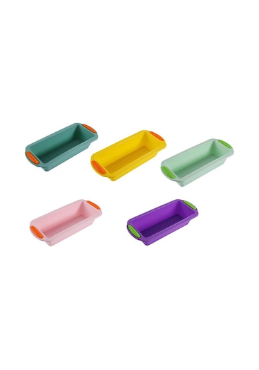 Soulader Silikon Ekmek Kalıbı Seti 5'li, Yapışmaz Fırın Tava, Somun Ekmek Pişirme Kapları, Çok Amaçlı Mutfak Gereci, Sağlıklı Pişirme Diğer