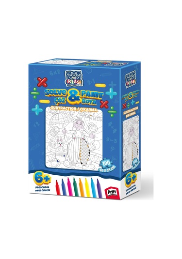 Kesman Kitap Eğlenceli Çöz-boya 100 Parça Puzzle/yapboz Seti (çık