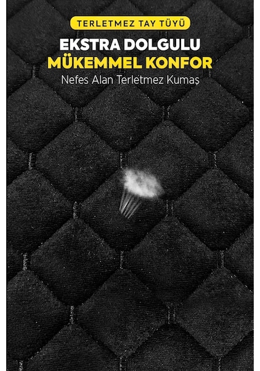 Tay Tüyü Cepli & Terletmez Oto Koltuk Minder Seti - Koltuk Koruma Kılıfı 3'lü Set Siyah-siyah