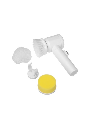 1 Set Elektrikli Temizleme Fırçası Çok Fonksiyonlu Değiştirilebilir Fırçalar Ev İşleri Mutfak Fayans Bulaşık Yıkama Elektrikli Fırça Günlük Kullanım