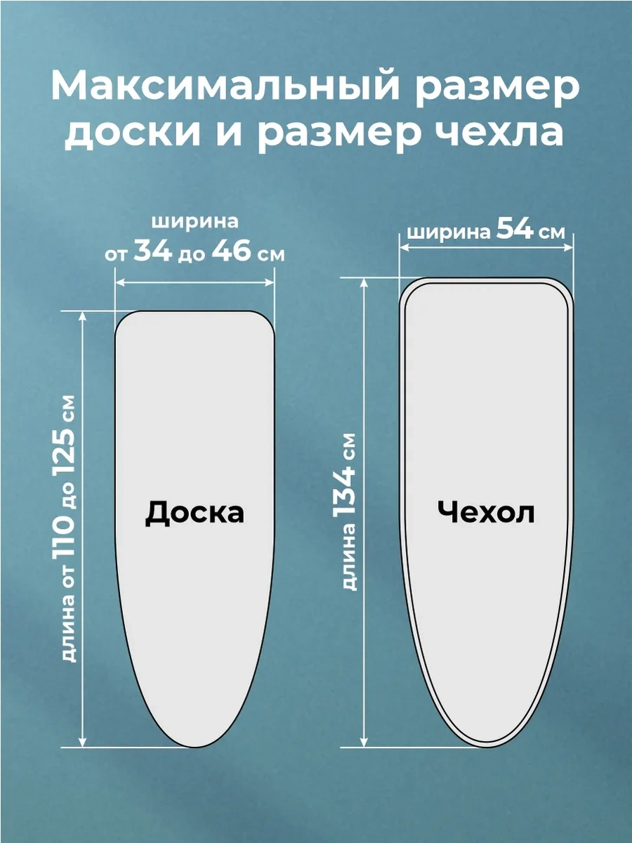 Domino. Keçe İle Dikilmiş Evrensel Ütü Masası Kılıfı 122959916 Gri