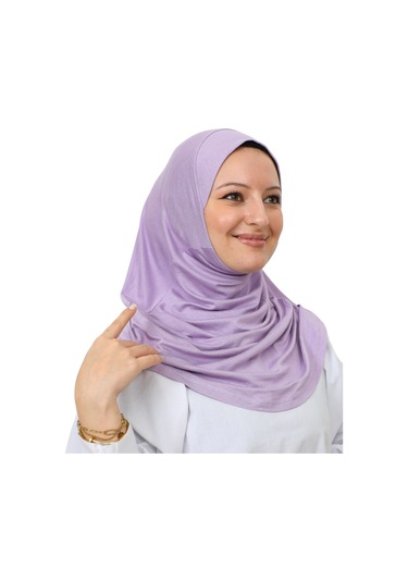 Hazır Giyim Türban Yumuşak Başörtü Şal - Lila Lila