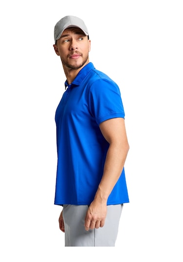 Slam Slam Tech Pique Polo Erkek Mavi Tişört W11 Mavi