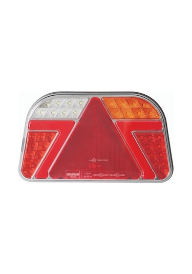 Wolfram 10v-30v Stop Lambası Neon Ledli 7 Fonksiyonlu 241 140 44 Mm E9 Sağ