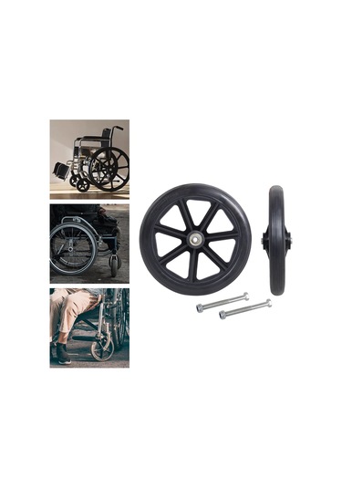 Suntek 2x Ön Tekerlek 8 Inç Tekerlekli Sandalyeler Için Siyah
