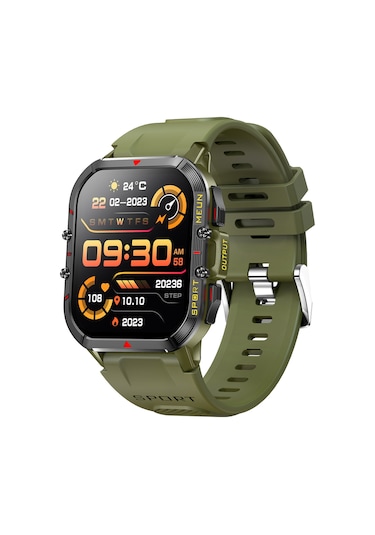 Tenfowee 1.96" Akıllı Spor Saati 100+ Spor Modu Ip68 Su Geçirmez