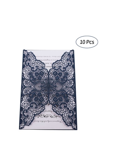 Mufunye İnci Kağıt Parti Davetiye Kartları Düğün Nişan Doğum Günü İçin Set 10 Adet Davetiye Tutaca