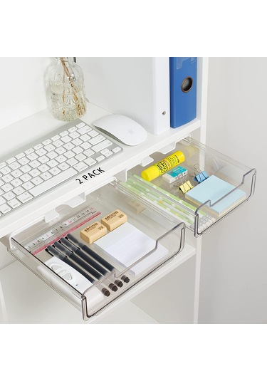 2 Adet Çekmece, Çalışma Masası Altında, Kendinden Yapışkanlı