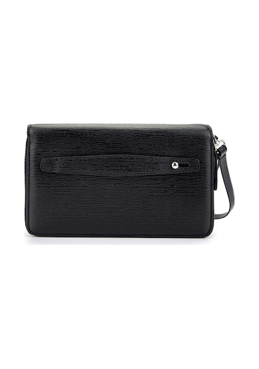 Tamer Tanca Erkek Hakiki Deri Siyah El Çantası 301 3015 Erk Canta Sk24-25 Sıyah Agc Kbg Siyah