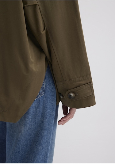 Mavi - Yeşil Trençkot 1110573-71543 Yeşil