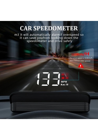 Willowhaven M3 Obd2 Hud Baş Üstü Ekran Tüm Araçlar Hız Yakıt Kilometre Bilgisayarı