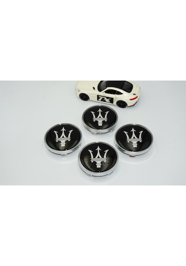 Dk Tuning Maserati Siyah Jant Göbeği Kapak Seti 60mm