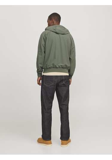 Jack & Jones Erkek Kapüşonlu Bomber Ceket - Perfect - 12270682 Agave Green Yeşil