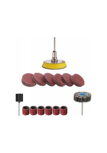 Mini Gravür Makinalar Için Mop Flap Disk Silindir Zımpara Seti