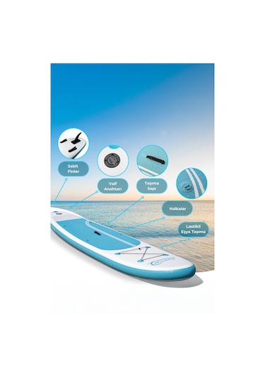 Firstop Suppaddleboard Seti 335x79x15cm Ws Lagoon Kürek+ Pompa Sup Board Sp335-15s