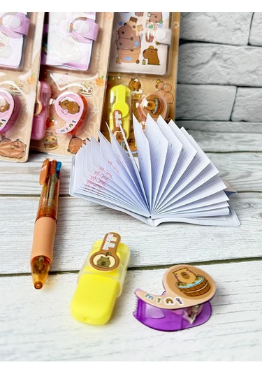 Invıma Kapibara Temalı 4 Parçalık Kırtasiye Hediye Seti 369249171