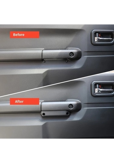 Trendooze 2 Adet Kapı Kolcuğu Saklama Kutusu Suzuki Jimny 2019+ Siyah Abs Hafif Siyah Gaojunshop01 Siyah
