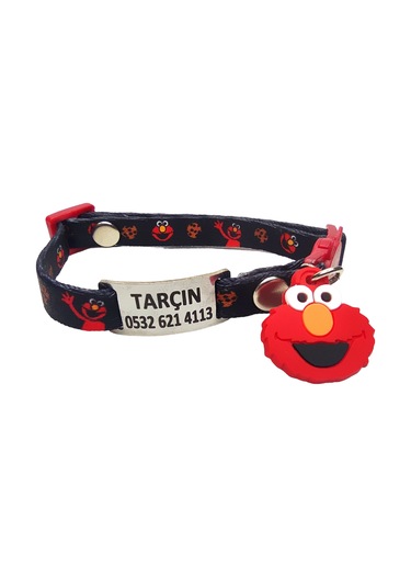 Ayz Markalama Güvenlik Kilitli İsimli Kedi Tasması Kedi Madalyon Elmo