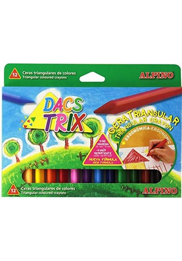 Üçgen Mum Boya Alpıno 12 Renk - Dacs Trıx