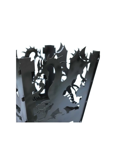 Dragon Açık Hava Bahçe Şöminesi Siyah