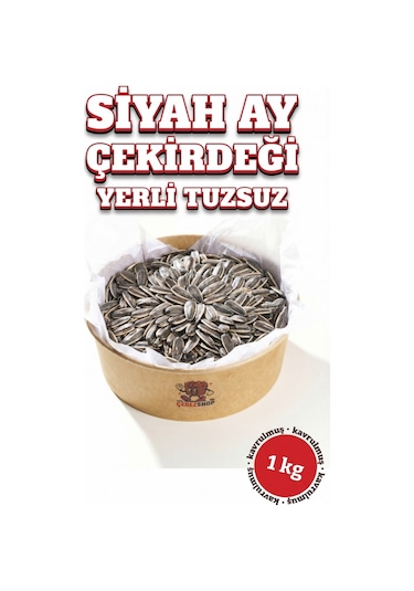 Siyah Ay Çekirdeği Yerli Tuzsuz 1 Kg
