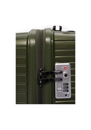 4 Lü Valiz Seti Elatae Exclusive Pro Polipropilen Kırılmaz Büyük - Orta - Kabin Boy Ve Makyaj Haki 5239