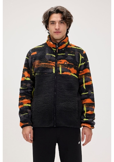 Vernon Siyah Erkek Full-zip Polar Sweatshirt Siyah