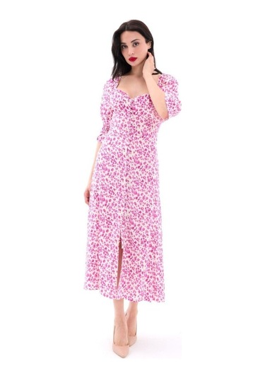 6439 Elbise-detroıt Siyah - Beyaz