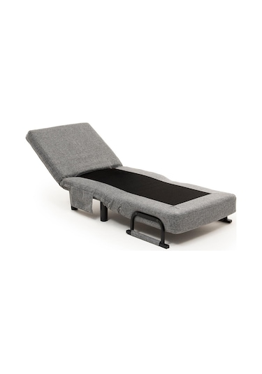 Pafu Sento Tekli Katlanır Yataklı Koltuk - Keten Açık Gri Açık Gri