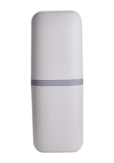 Beyaz Moda Diş Fırçası Ve Diş Macunu Seyahat Çantası Taşınabilir Diş Fırçası Saklama Kutusu Seyahat Aile Kamp Okulu 2pcs Beyaz