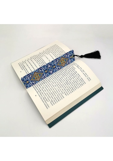 Rumi Desen Baskılı, Püsküllü Kitap Ayracı Hediyelik Bookmark,ayraç-138