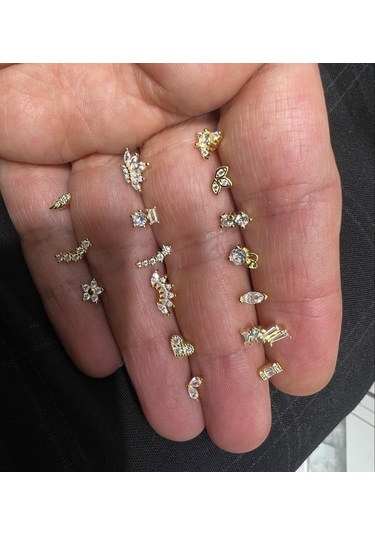 925 Ayar Gümüş Tragus Piercing