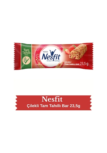 Nestlé Nesfit Çilekli Tam Tahıllı Bar 32 x 23.5 G