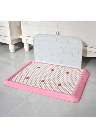 Homyl Pet Çöp Tepsisi Köpekler Lazımlık Tuvalet Pembe