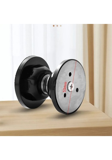 Fosenze Metal Manyetik Kapı Tutucu Siyah - Silikon Yastık, 2 Montaj Seçeneği, Ev Güvenliği Ve Konforu, 5 Cm Boşluk, Dayanıklı Malzeme