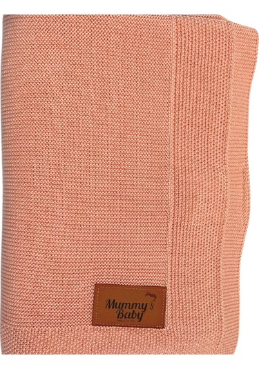 Mummy's Baby Tencel Örgü Bebek Battaniyesi 80x100 Pembe