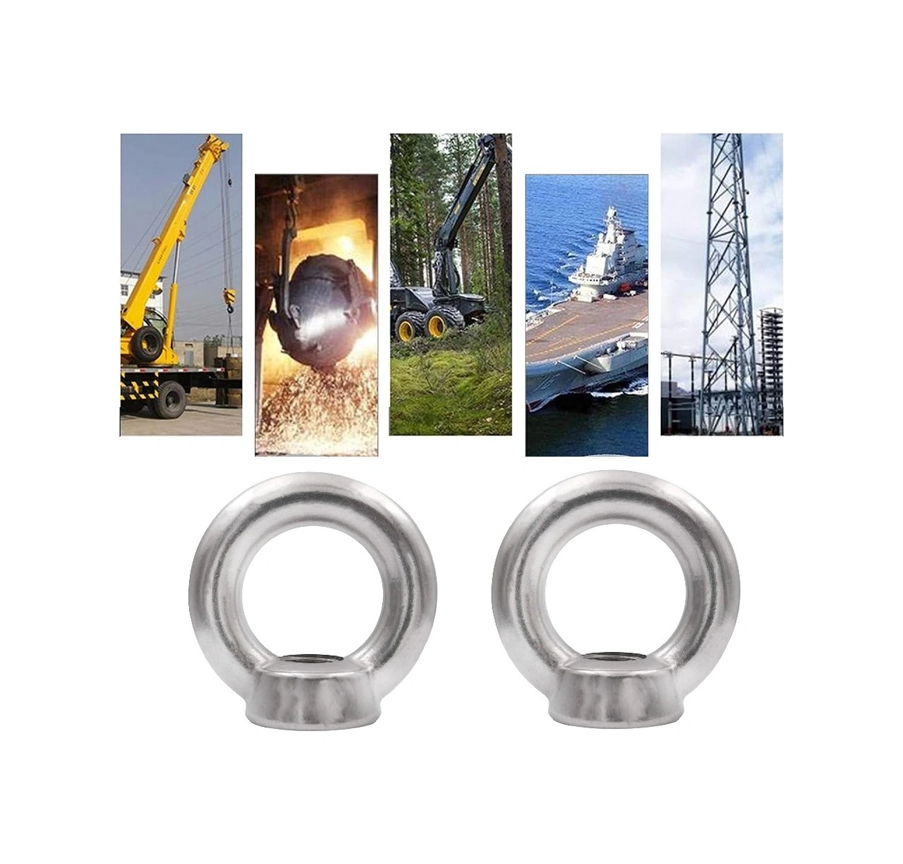 Halkalı Somun Dişi Aybolt Metrik 14 Galvaniz Kaplama Dın 582 -