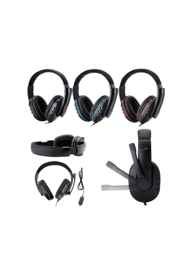 Mikrofonlu Gamer Kulaklık Oyuncu Kulaklığı Yüksek Ses Kaliteli Stereo Yumuşak Yastıklar