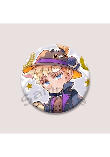 Anime Hetalia Dünya Yıldızı Broş Sırt Çantası Şapka Dekorasyon Karikatür Karakter Emaye 50mm Style 22 50mm Çok Renkli
