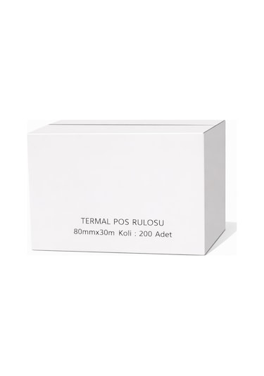 Termal Pos Rulosu 80x30 10lu 20 Paket Koli