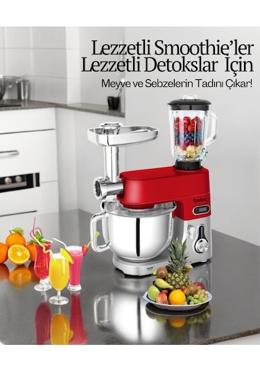 Robx SR50 1800 W Hamur Yoğurma Kıyma Çekme Makinesi