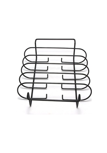 Kosona Metalik Izgara File Sıcak Tutucu, 25.7x30.7x7.7cm, 407g, Barbekü Steak Rafı Çok Renkli