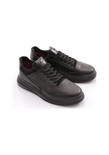 Dgn 20138 Erkek Bağcikli Sneaker Ayakkabi 20138-17-R123499 Siyah