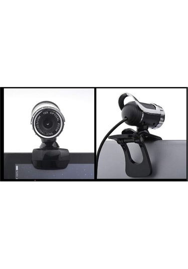 Bilgisayar Hd Webcam Kamera Videosu Usb Kamera Yerleşik Ses Emme Mikrofon Video Öğretimi Canlı Renk: Siyah