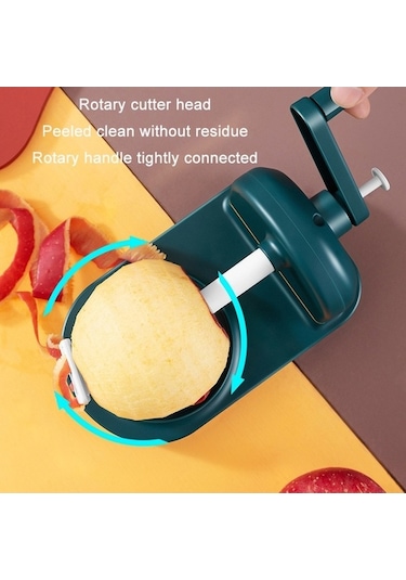 Pazly Cbtx El Kranklı Meyve Soyucu Elma Bölücü Dicer Koyu Yeşil, Küçük El Bölücü Koyu Yeşil