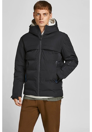 Jack & Jones Erkek Jcotarwin Puffer Şişme Mont 63412225287 Siyah