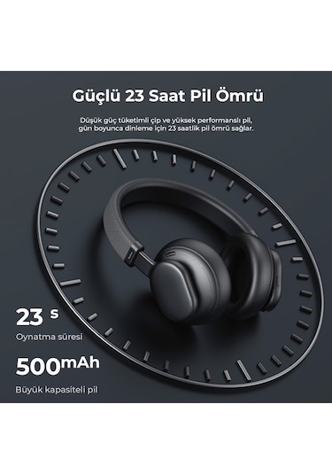 Bix Soundcraft H1 ANC Kablosuz Kulak üstü Bluetooth 5.3 Kulaklık