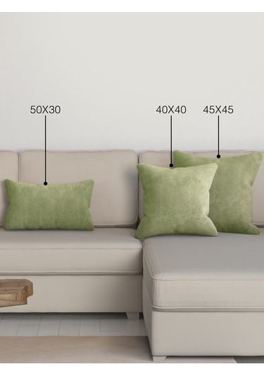 Br Perle Home Daily Series Ada Çayı Rengi Kırlent Yastık Kılıfı Ada Çayı