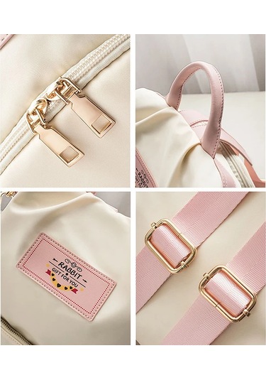 Off White Yeni Yüksek Kaliteli Kadın Omuz Çantası Büyük Bej